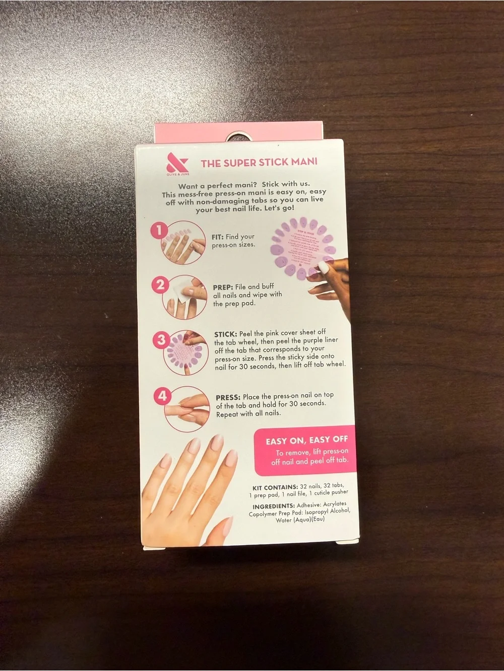 Olive & June Effects Press-On Nails — Shimmer Plum (l92)